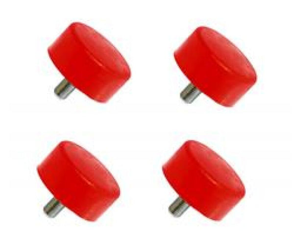 Prothane Toyota Tacoma Front Bump Stops - Red - Bull Strap