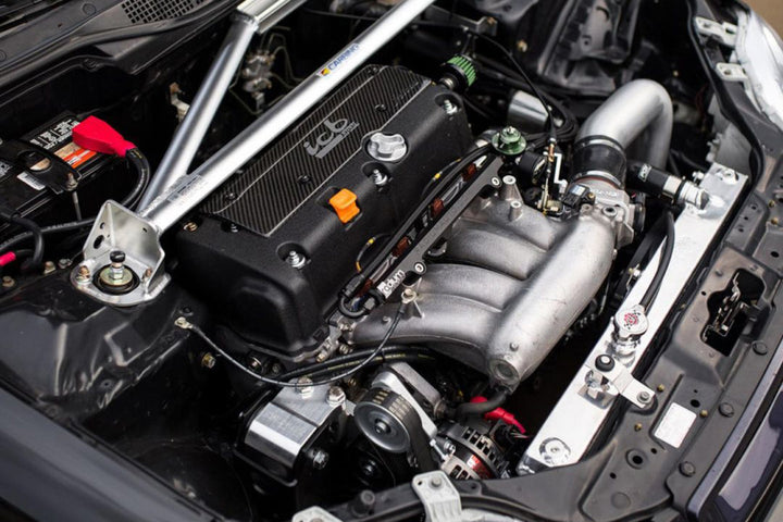 CSF 92-00 Honda Civic w/K-Swap V3 Radiator - Bull Strap