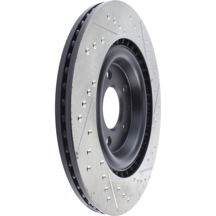 StopTech Slotted & Drilled Sport Brake Rotor - Bull Strap