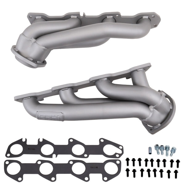 BBK 05-15 Dodge Challenger/Charger 5.7 Hemi Shorty Tuned Exhaust Headers - 1-3/4 Titanium Ceramic - Bull Strap