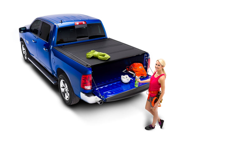 BAK 09-18 Dodge Ram 1500 (19-20 Classic Only) 5ft 7in Bed (w/ Ram Box) BAKFlip MX4 Matte Finish - Bull Strap