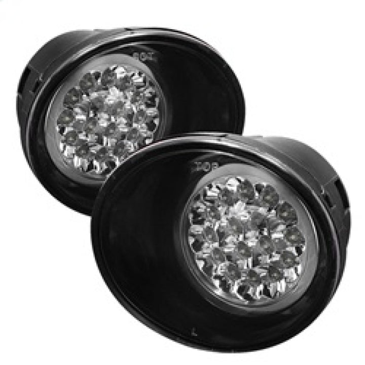 Spyder Nissan Titan 04-12/Nissan Armada 04-12 LED Fog Lights w/Switch Clear FL-LED-NT04-C - Bull Strap