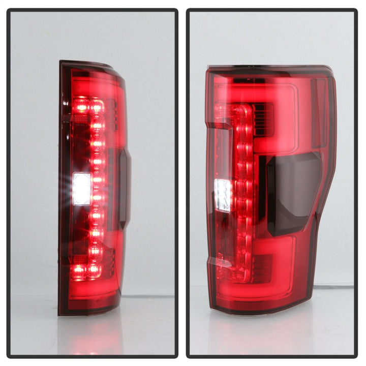 Spyder 17-18 Ford F-250 SD (w/Blind Spot Sens) LED Only Tail Lights - Red Clr (ALT-YD-FS17BS-LED-RC) - Bull Strap