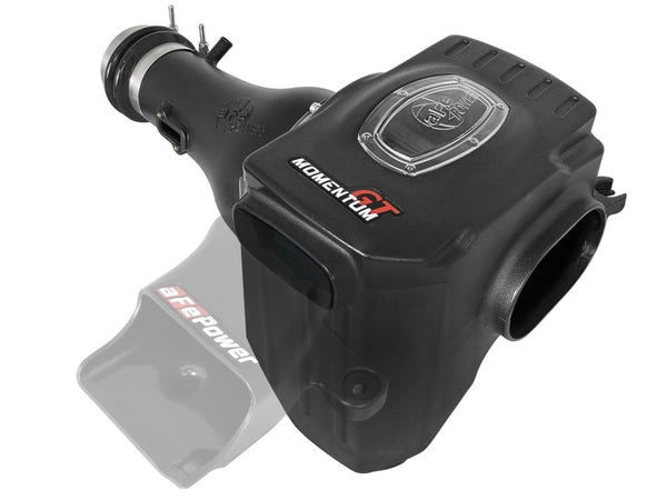 aFe Momentum GT Pro DRY S Cold Air Intake System 17-18 Nissan Titan V8 5.6L - Bull Strap