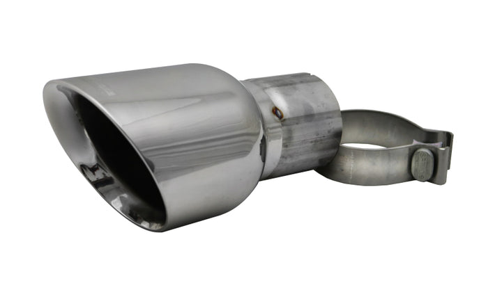 Corsa 2009-2019 e Universal 3.0in Inlet / 4.5in Outlet Polished Pro-Series Tip Kit - Bull Strap