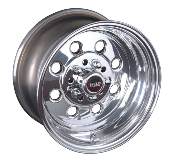 Weld Draglite 15x8 / 5x4.5 & 5x4.75 BP / 5.5in. BS Polished Wheel - Non-Beadlock - Bull Strap