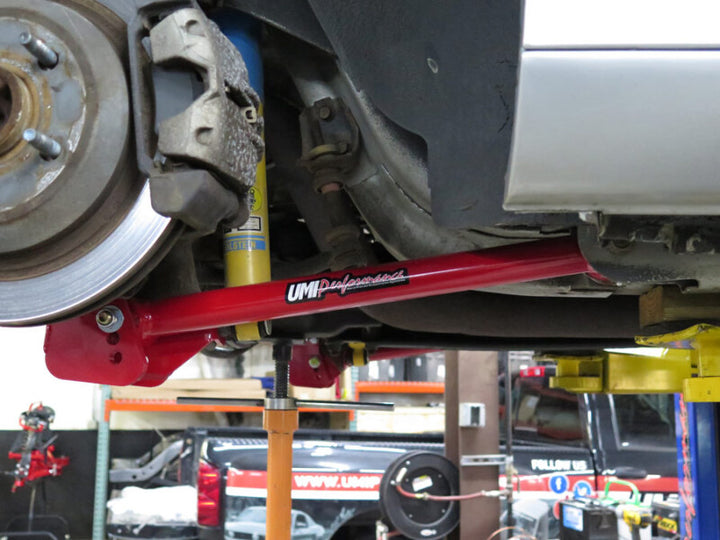UMI Performance 82-02 GM F-Body Tubular Lower Control Arms Non-Ajustable Panhard Bar Kit - Bull Strap