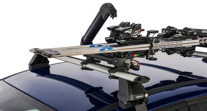 Rhino-Rack Universal Ski Carrier - Fits 2 Pairs of Skis - Black - Bull Strap