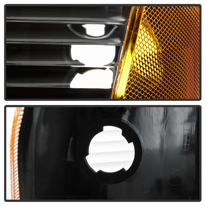 xTune 01-03 Ford Explorer Sport 4pc OEM Style Headlights w/Corner - Black (HD-JH-FEXP01-ST-BK) - Bull Strap