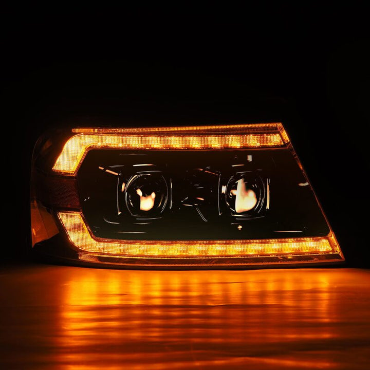 AlphaRex 04-08 Ford F150 Chrome LUXX Series Projector headlights - Bull Strap