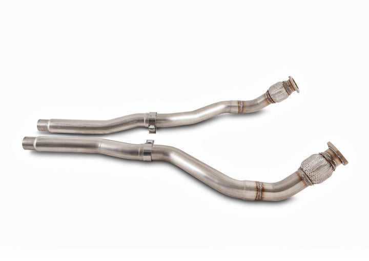 AWE Tuning Audi 8R 3.0T Non-Resonated Downpipes for Q5 / SQ5 - Bull Strap
