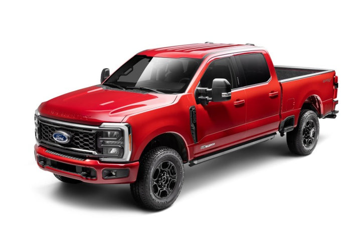 AMP Research 2022 Ford F-250/350/450 (250/350 Only Sync 4 Models) Crew Cab PowerStep XL - Black - Bull Strap