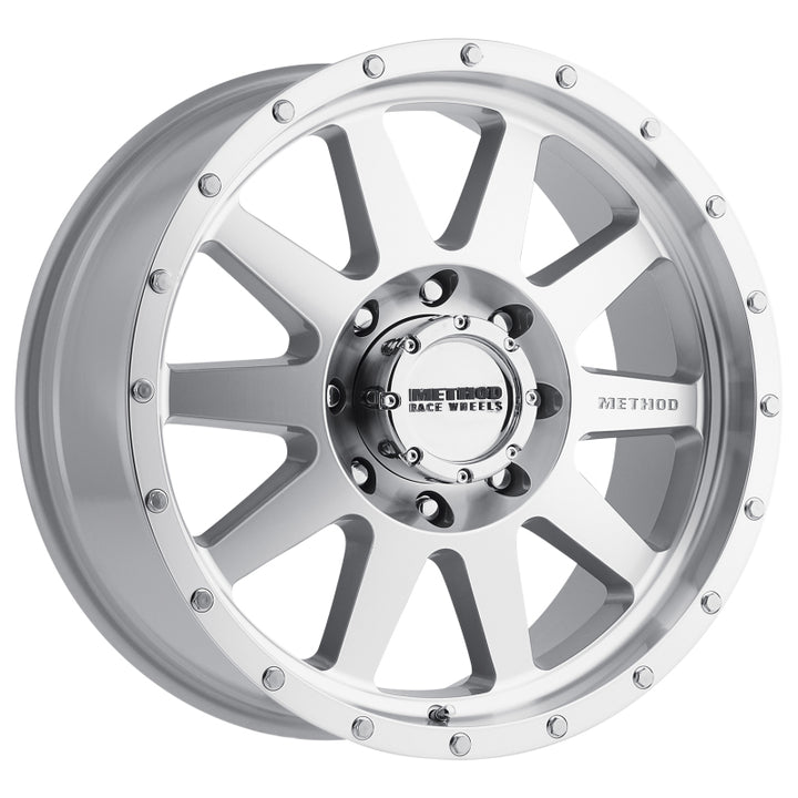 Method MR301 The Standard 17x9 -12mm Offset 8x6.5 130.81mm CB Machined/Clear Coat Wheel - Bull Strap
