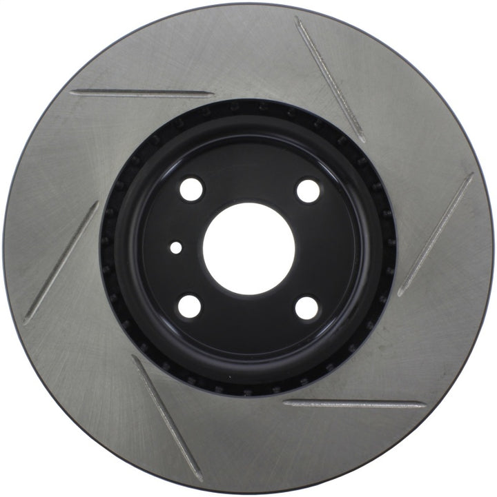 StopTech 16-18 Mazda Miata MX-5 Sport Slotted Front Right Rotor - Bull Strap