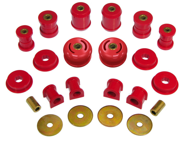 Prothane Mitsubishi Evo 8 Total Kit - Red - Bull Strap