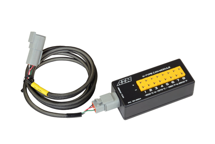 AEM 8 Channel K-Type Thermocouple EGT CAN Module - Bull Strap