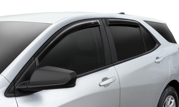 AVS 2018 Chevy Equinox Ventvisor Outside Mount Window Deflectors 4pc - Smoke - Bull Strap