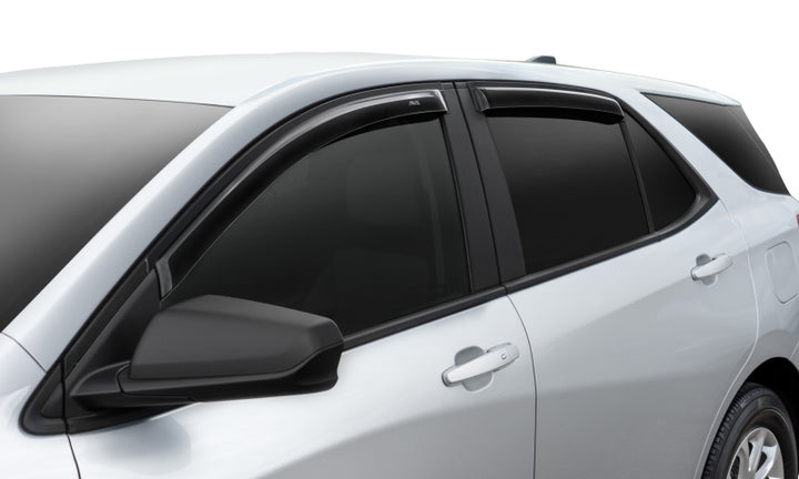 AVS 2018 Chevy Equinox Ventvisor Outside Mount Window Deflectors 4pc - Smoke - Bull Strap