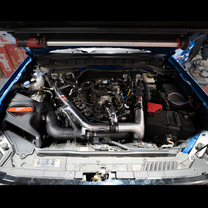 Injen 21-24 Ford Bronco V6-2.7L Twin Turbo Evolution Intake - Bull Strap