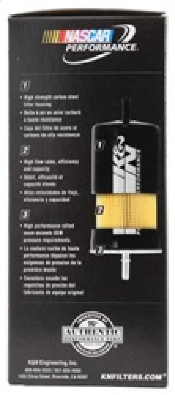 K&N 97-08 Ford F150 5.4L V8 Fuel Filter - Bull Strap
