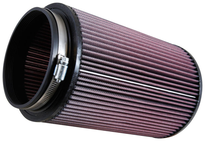 K&N Filter Universal Rubber Filter 5in Flange ID / 6.5in OD / 10in Height - Bull Strap