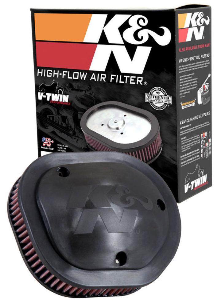K&N 2014 Indian Chief Classic 111 CI Replacement Drop In Air Filter - Bull Strap