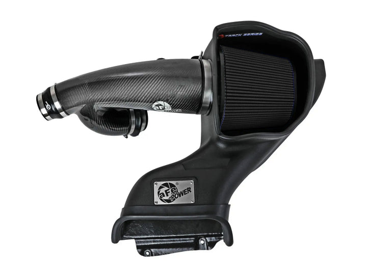 aFe 21-24 Ford F150 Raptor Track Series Carbon Fiber Cold Air Intake System w/ Black Pro 5R Filter - Bull Strap