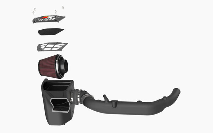 K&N 2021 Ford Bronco V6-2.7L F/I AirCharger Performance Intake - Bull Strap