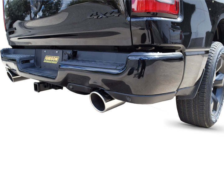 Gibson 2019 Ram 1500 Big Horn 5.7L 2.5in Cat-Back Dual Split Exhaust - Stainless - Bull Strap