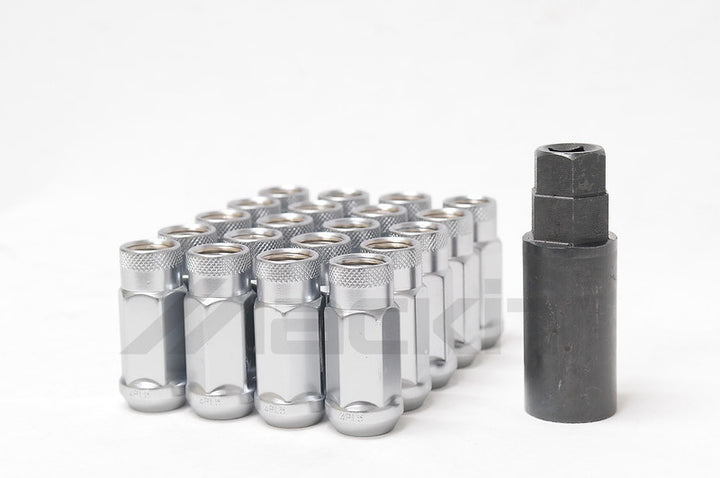 Wheel Mate 14x1.50 Monster Open End Silver Lug Nut - Set of 20 - Bull Strap