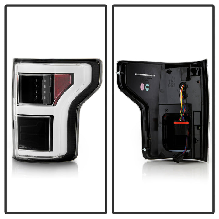 Spyder 18-20 Ford F150 w/ Rear Blind Spot LED Tail Lights - Black (ALT-YD-FF15018BS-LED-BK) - Bull Strap