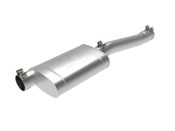 aFe Apollo GT Series 3in 409 Stainless Steel Muffler Upgrade 2019 GM Silverado/Sierra 1500 V8-6.2L - Bull Strap
