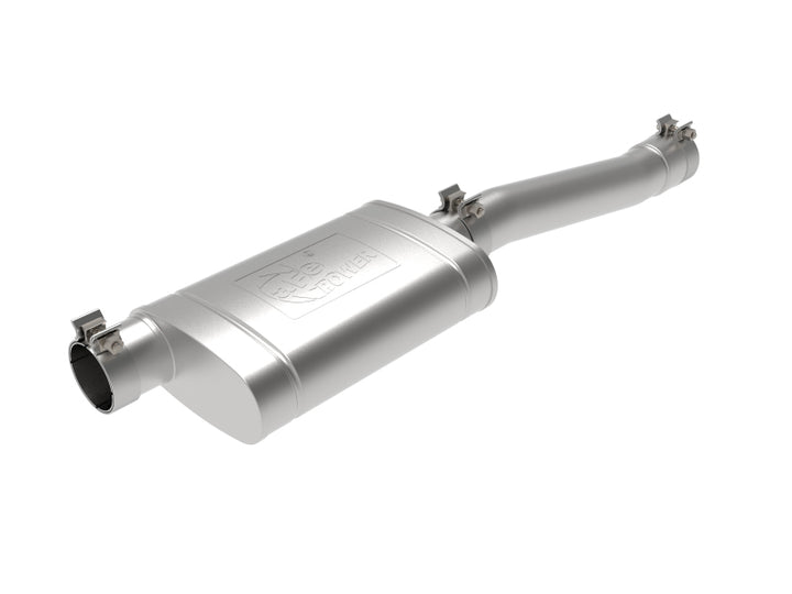 aFe Apollo GT Series 3in 409 Stainless Steel Muffler Upgrade 2019 GM Silverado/Sierra 1500 V8-6.2L - Bull Strap