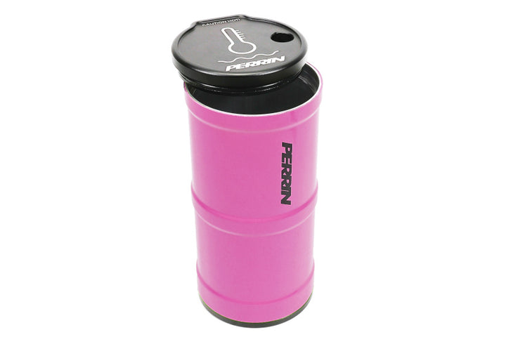 PERRIN 02-25 Subaru WRX / 04-21 STI / 13-25 BRZ/GR86/FRS/86 Coolant Overflow Tank - Hyper Pink - Bull Strap