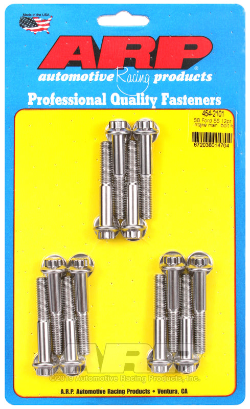 ARP SB Ford SS 12pt Intake Manifold Bolt Kit - Bull Strap