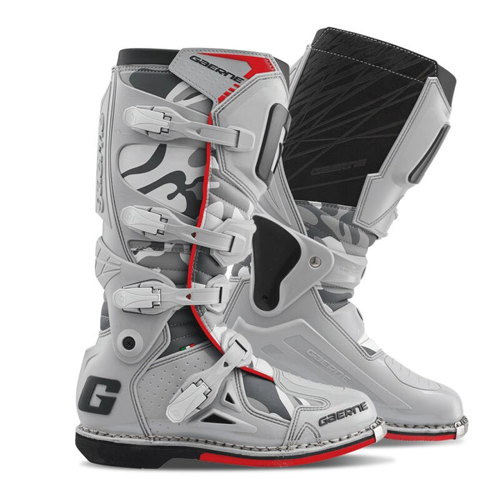 Gaerne Fastback Endurance Boot Snow Camo Size - 10 - Bull Strap