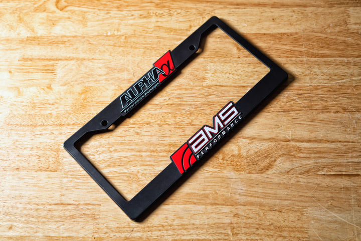 AMS Performance AMS / Alpha License Plate Frame - Bull Strap