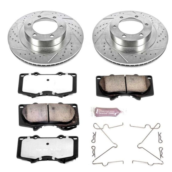 Power Stop 03-09 Lexus GX470 Front Z36 Truck & Tow Brake Kit - Bull Strap