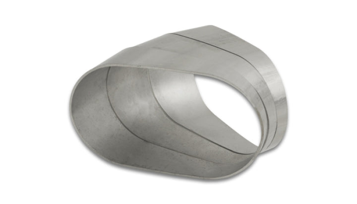 Vibrant Horizontal 304 SS Oval Pie Cuts 4.0in OD Tight 45 Degree Elbow - Bag of 3 - Bull Strap