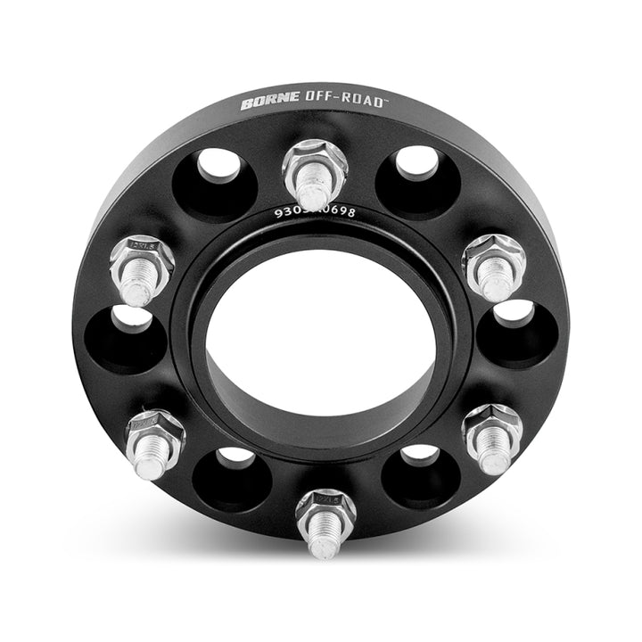 Borne Off-Road Wheel Spacers - 6x139.7 - 78.1 - 50mm - M14x1.5 - Black - Bull Strap