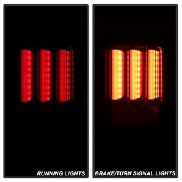 Spyder 07-16 Jeep Wrangler Version 2 Light Bar LED Tail Lights - Smoke (ALT-YD-JWA07V2-LBLED-BSM) - Bull Strap