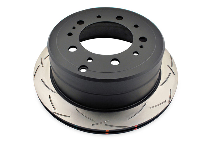 DBA 98-05 Lexus LX 470 / 98+ Toyota Landcruiser 100 Series Rear Slotted 4000 Series Rotor - Bull Strap