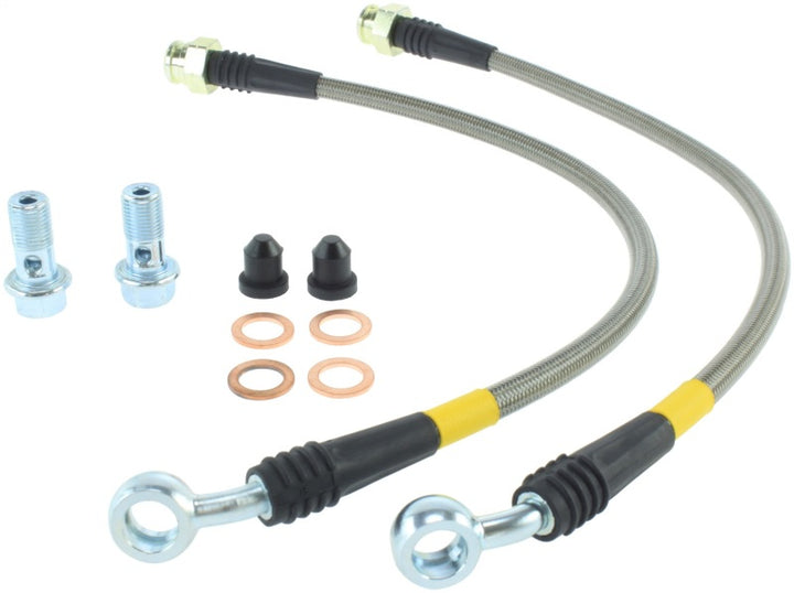 StopTech 2012 Jeep Grand Cherokee (Does Not Fit SRT Models) SS Rear Brake Lines - Bull Strap