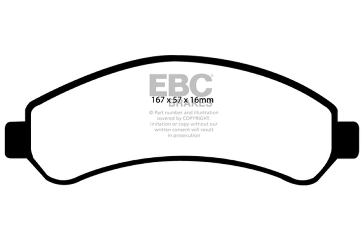 EBC 98-05 Chevrolet Blazer 4.3 2WD Greenstuff Front Brake Pads - Bull Strap