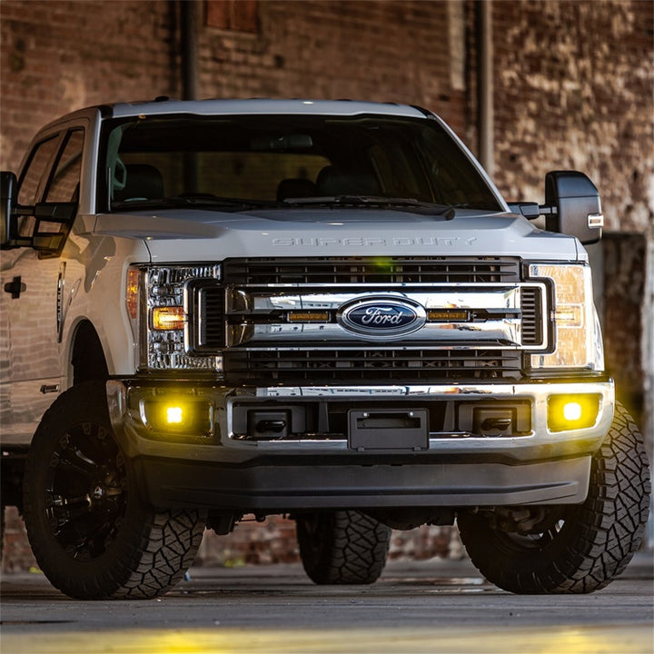 Rigid Industries D-Series PRO SAE Fog Yellow Pair - Bull Strap