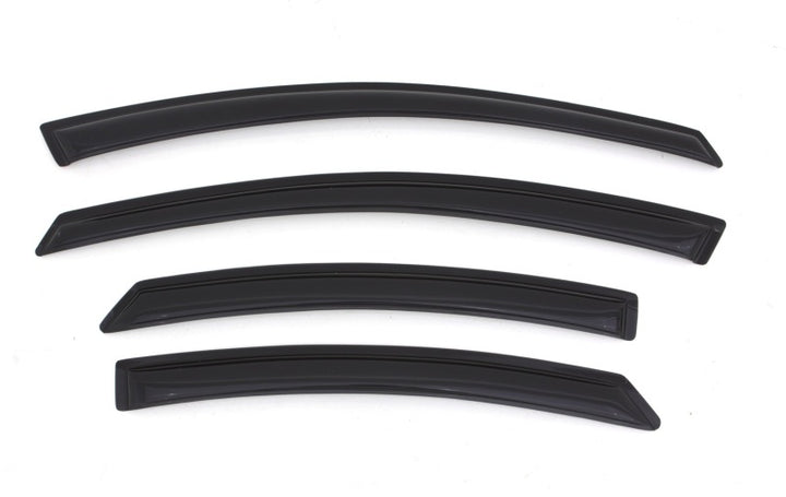 AVS 11-14 Hyundai Sonata (New Body Style) Ventvisor Outside Mount Window Deflectors 4pc - Smoke - Bull Strap
