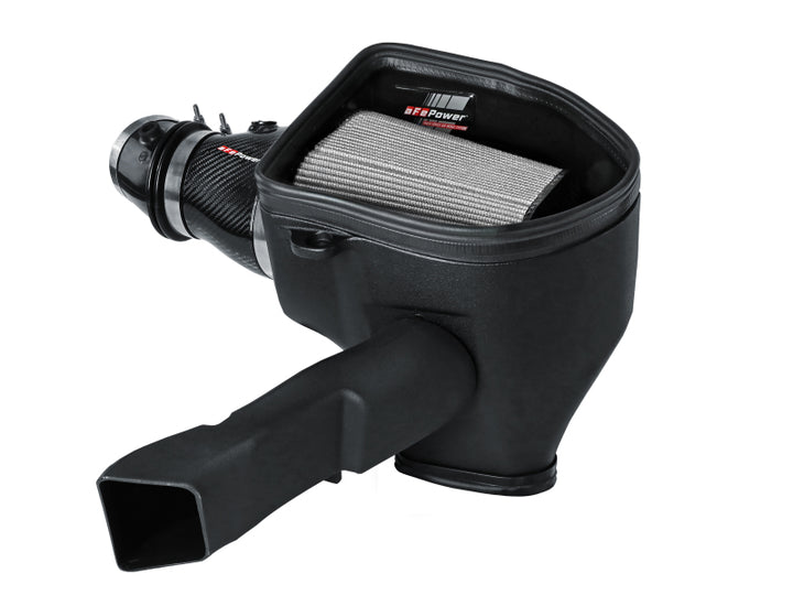 aFe Dodge Charger SRT Hellcat Redeye 21-23 V8-6.2L Track Series Stage-2 Carbon Fiber Intake System - Bull Strap