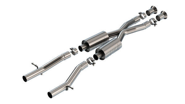 Borla 15-24 Lexus RC F 5.0L V8 Automatic Transmission RWD 2.5in S-Type Mid-Section - Bull Strap