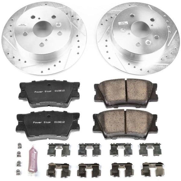 Power Stop 18-19 Toyota Camry Rear Z23 Evolution Sport Brake Kit - Bull Strap
