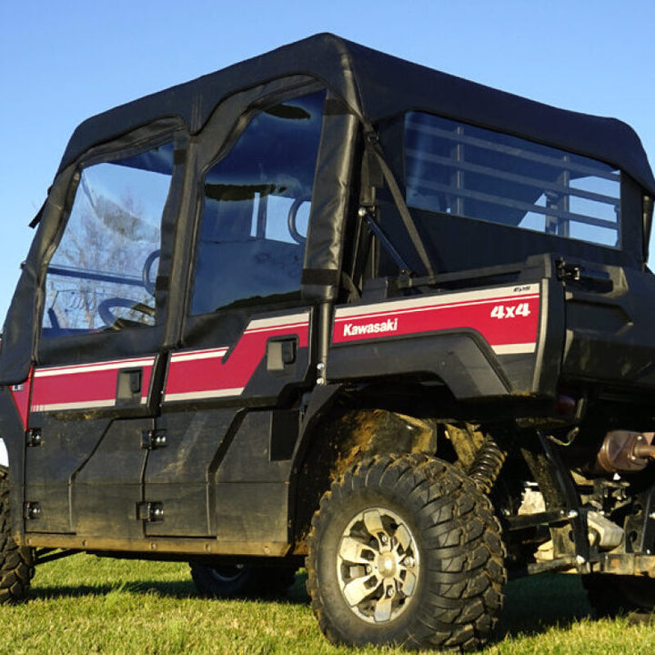 Seizmik 15+ Kawasaki Mule PRO-DXT/FXT Soft Upper Door Kit - Bull Strap